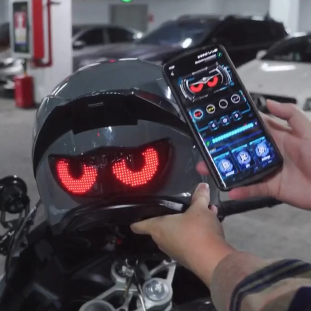Smart LED Helmet Display (Without Helmet) - Bicycle Helmet LED Display, Ebike Helmet with App, Cycling Helmets with Turn Signals