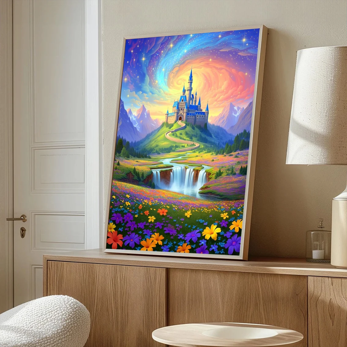 GATYZTORY Painting By Numbers On Canvas With Stretcher For Beginner Number Painting Canvas Painting Landscape Home Decoration 3