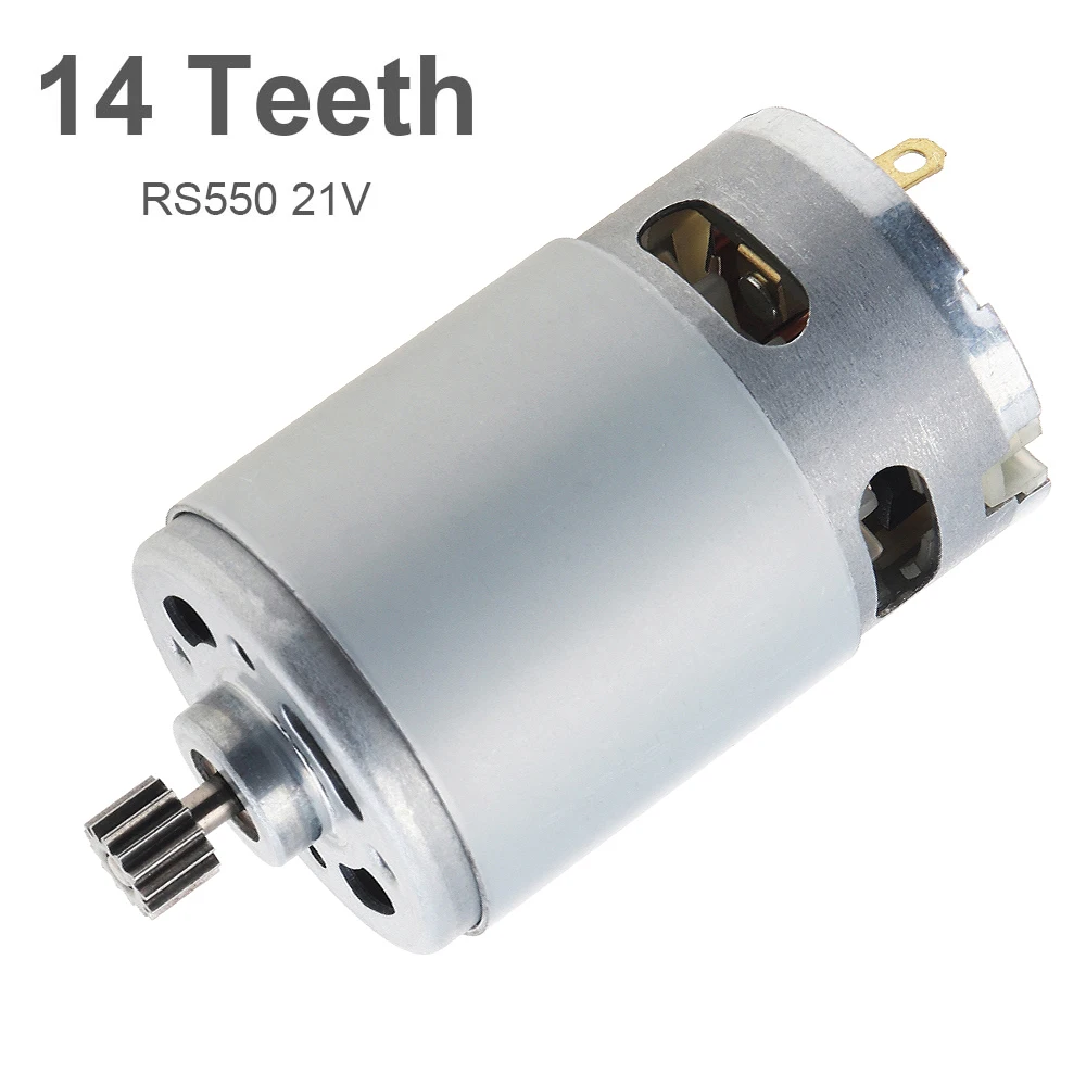 Silnik RS550 DC 21V 8.2mm 14 zębów Mikrosilnik RS 550 28000RPM Silnik do piły elektrycznej do mini piły ręcznej z akumulatorem