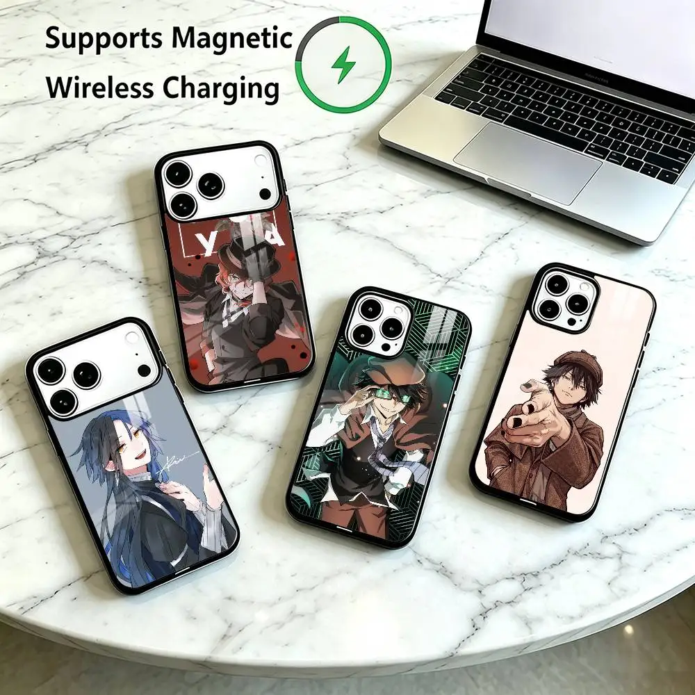 Bungo Stray Dogs-S  Phone Case For iPhone18 17,16,15,14,13,12,11 Plus,Pro Compatible with magnetic wireless charging Gift