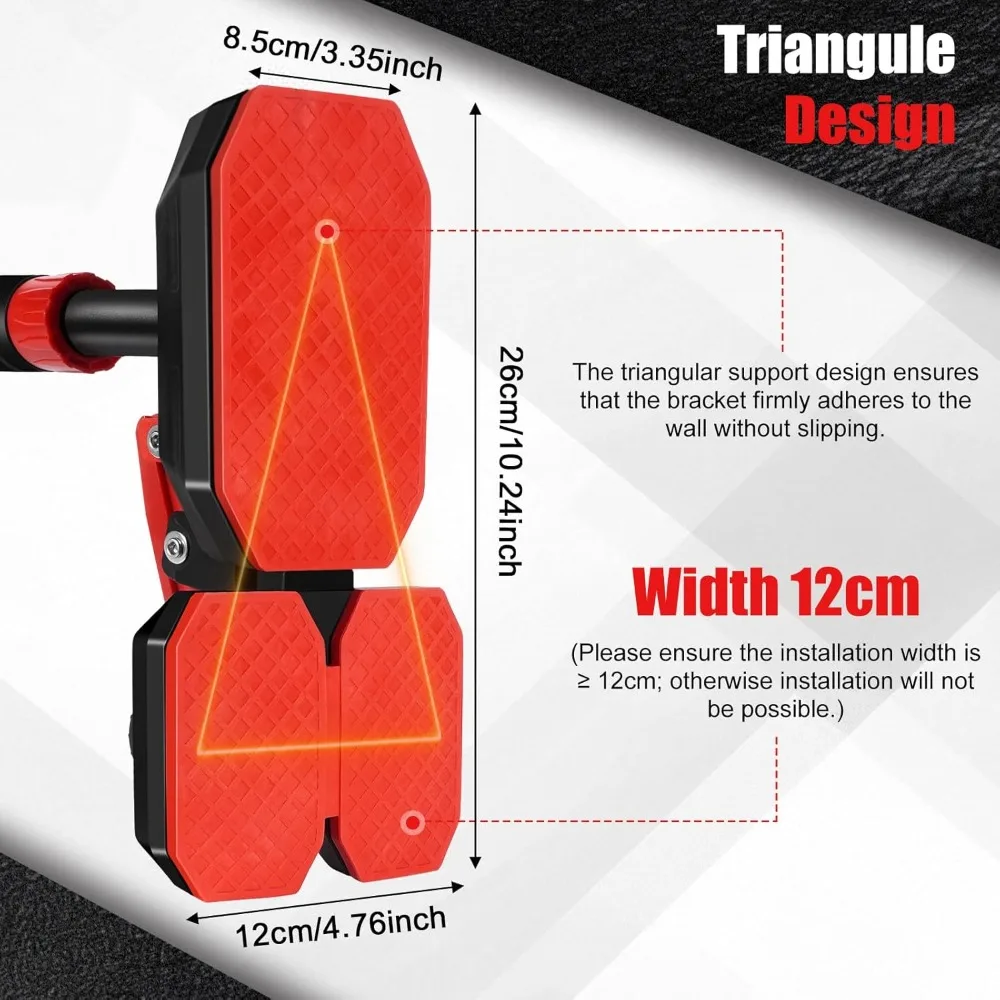 المدخل سحب ما يصل بار لا مسامير معدات الصالة الرياضية المنزلية 76-100 سنتيمتر قابل للتعديل قوة التدريب اللياقة البدنية #2