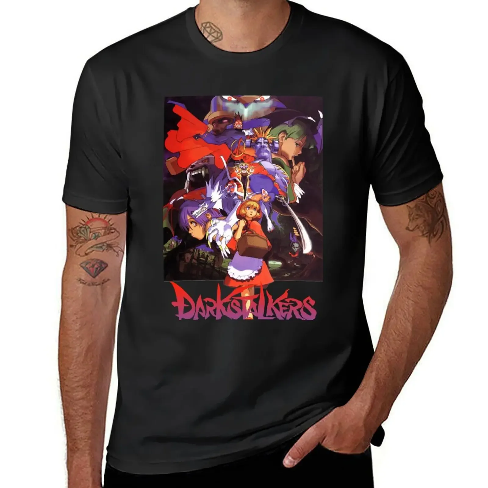 Darkstalkers - Vampire Savior - Dark Stalkers 3 T-Shirt cheap stuff shirts graphic summer tops mens designer t shirt