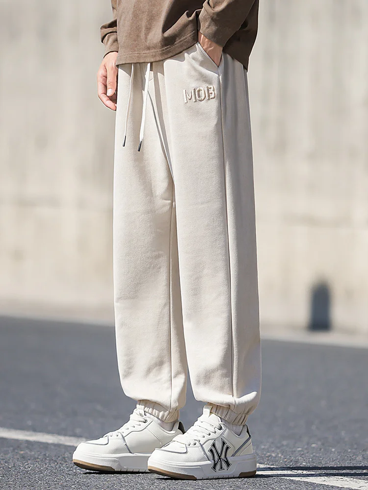 

Мужские спортивные брюки Laid-ba Sli свободного кроя с эластичным поясом, повседневные длинные брюки-карго для осени и зимы, для отдыха и активного образа жизни