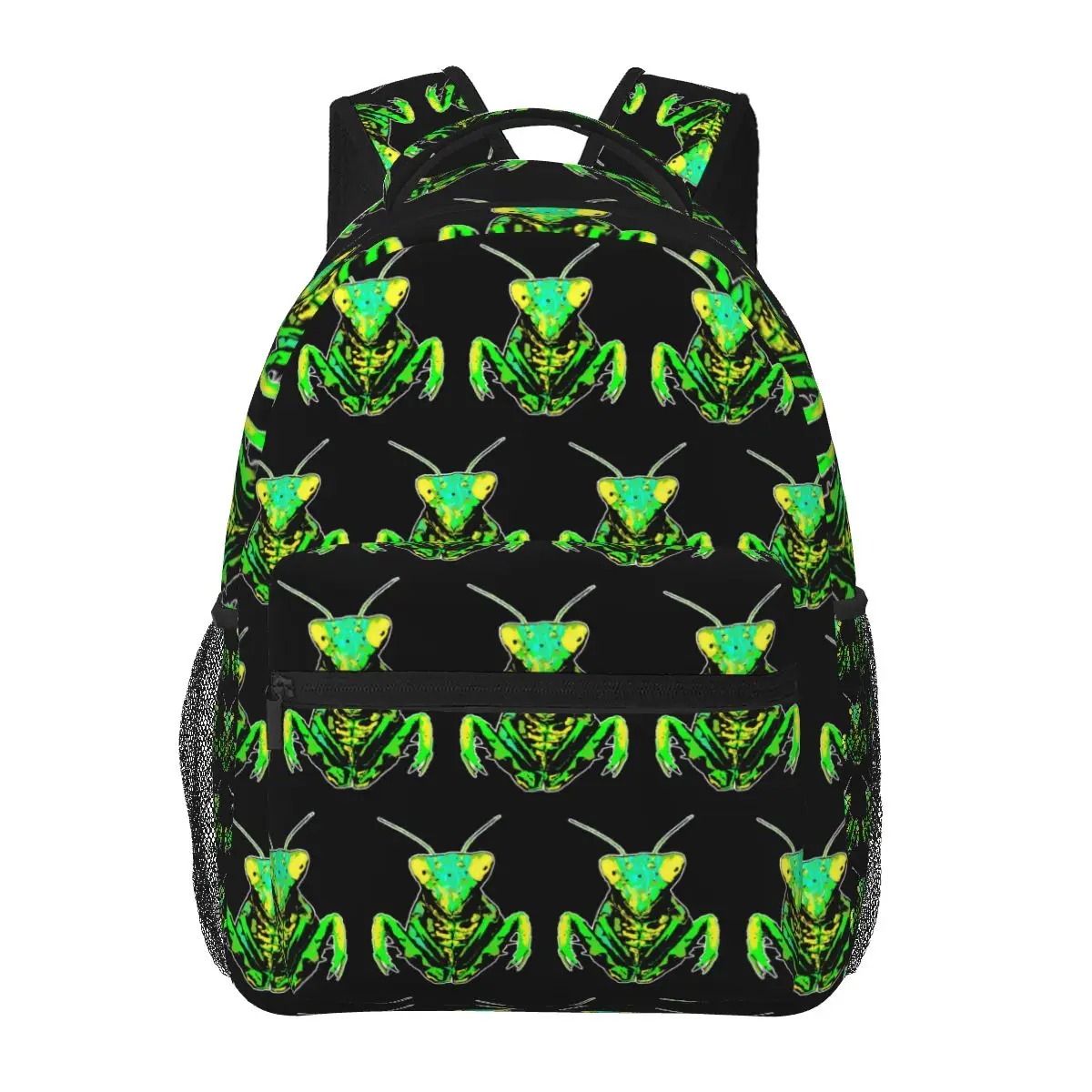 

Praying Mantis 1 Backpacks Boys Girls Bookbag Students School Bags Cartoon Kids Rucksack Shoulder Bag Large Capacity