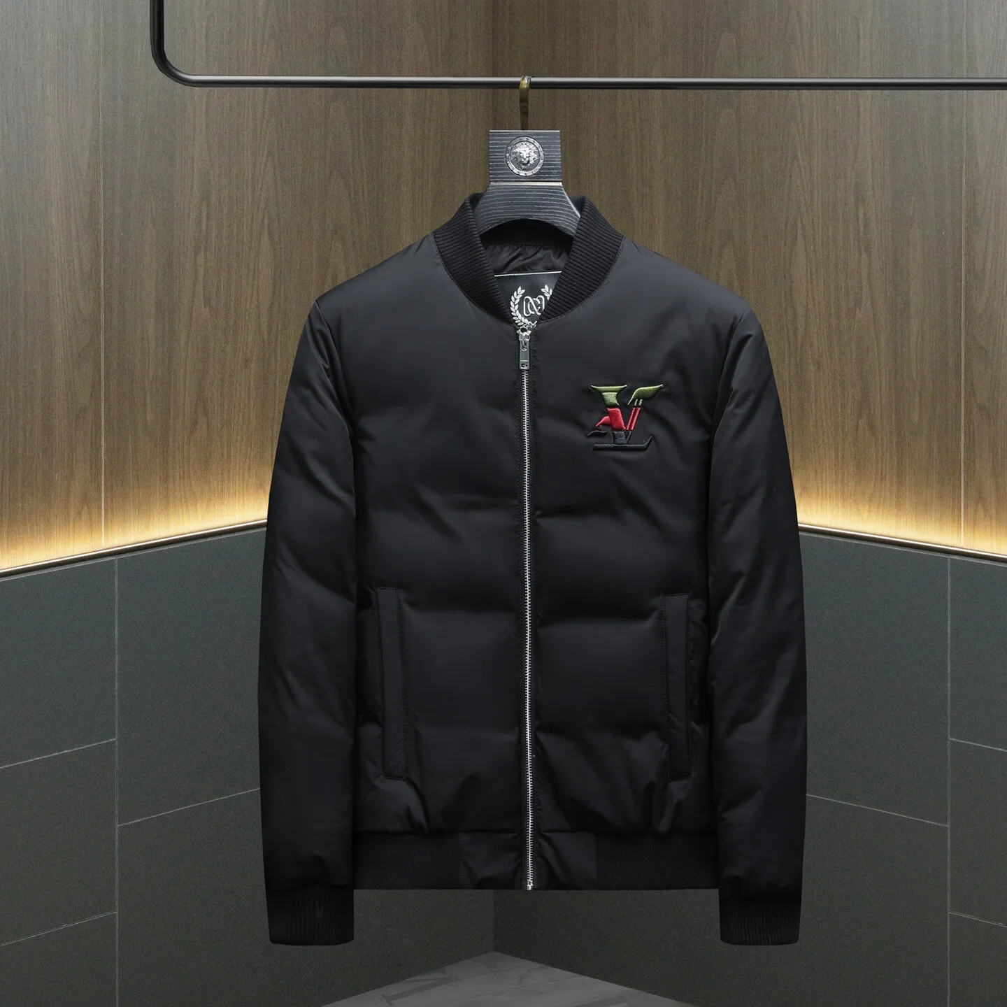 

Мужской утепленный пуховик 2025 года, новая зимняя коллекция, с вышивкой, 90% белый пух, повседневное длинное пальто с рукавами