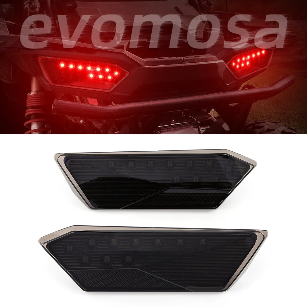 

Tail Lights LED Red Rear Brake Driving Lights Lamps For Polaris RZR 1000 900 XP 4 Turbo 2014-2019 Brake Lights Taillights