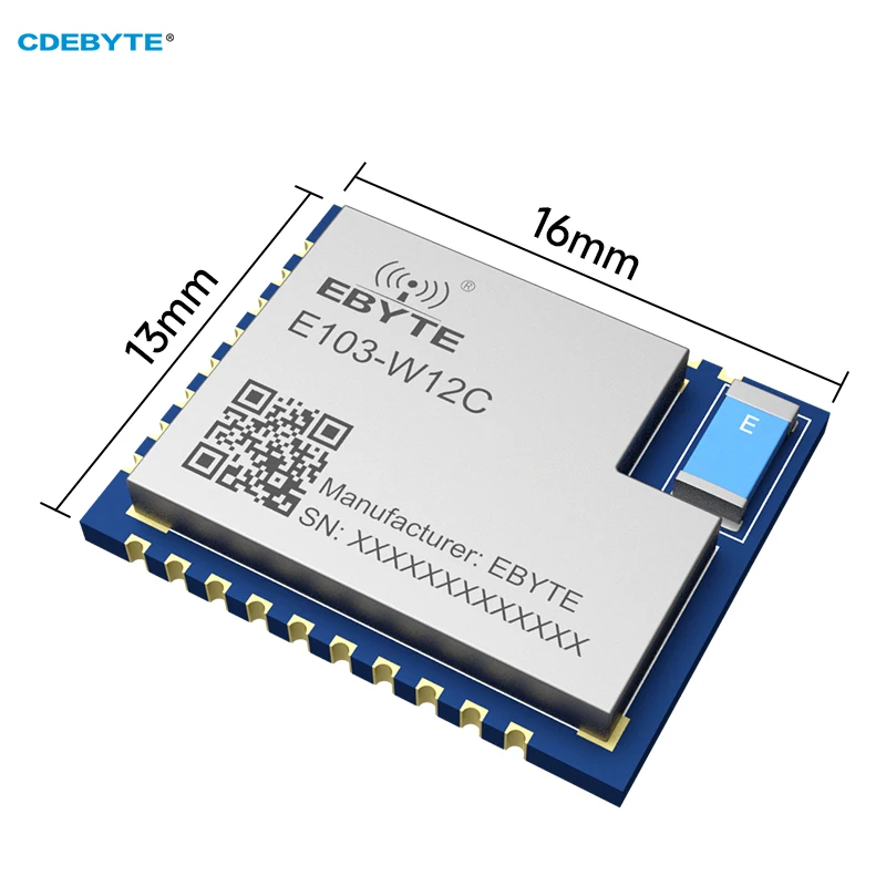 DA16200 SoC وحدة WIFI التسلسلية 2.4 جيجا هرتز تدعم الأمر CDEBYTE E103-W12C مآخذ متعددة MQTT مع هوائي السيراميك AP STA