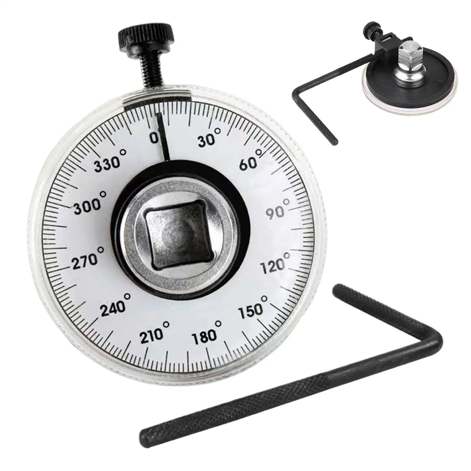 Torque Wrench Angle Gauge Tools 60 Degree 1/2 Inch Adjustable Drive Torque Gauge Wrench Kit Torsion Angle Gauge