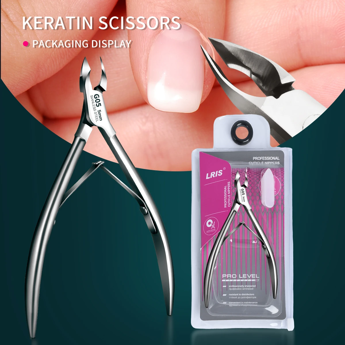 

Professional Cuticle Trimmer Set, Super Sharp Dead Skin Scissors For Women And Men's Nail And Toenail Labor Saving Manicure Tool