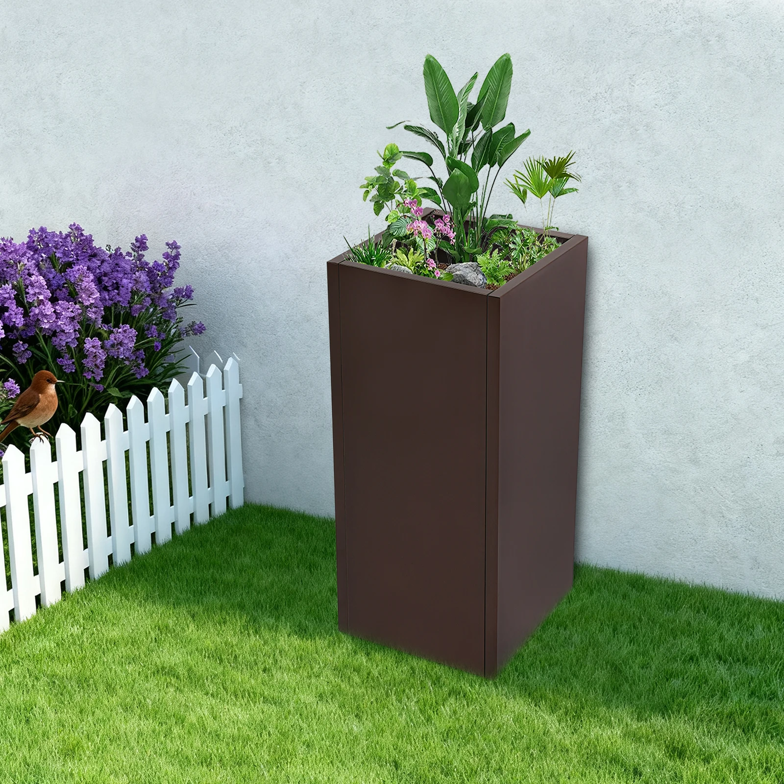 

Сверхмощный цветочный горшок для уличных растений, садовый балконный горшок для выращивания овощей и цветов