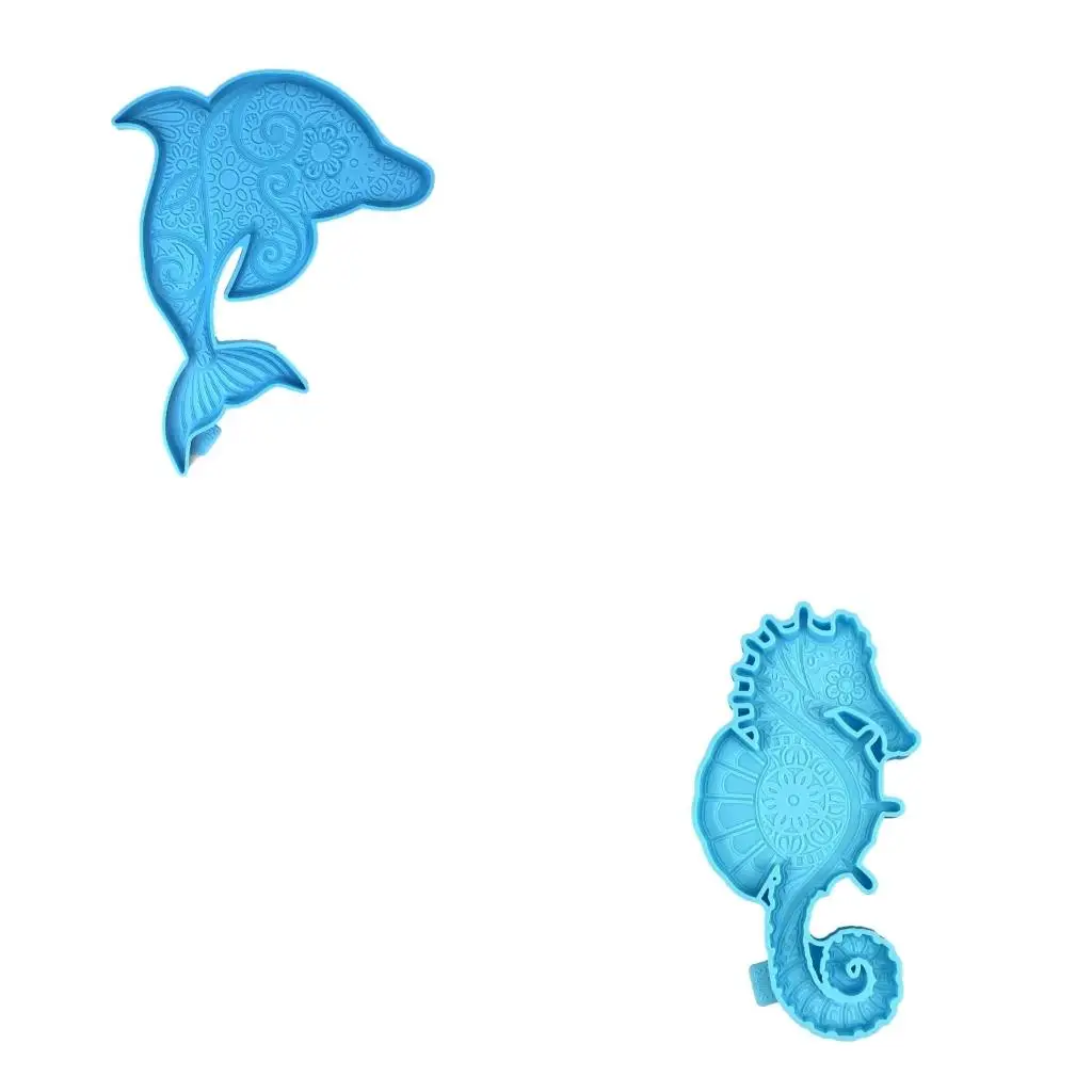 Silicone Seahorse Wall-mounted Valentines Stereo Mold DIY Ornaments Pendant
