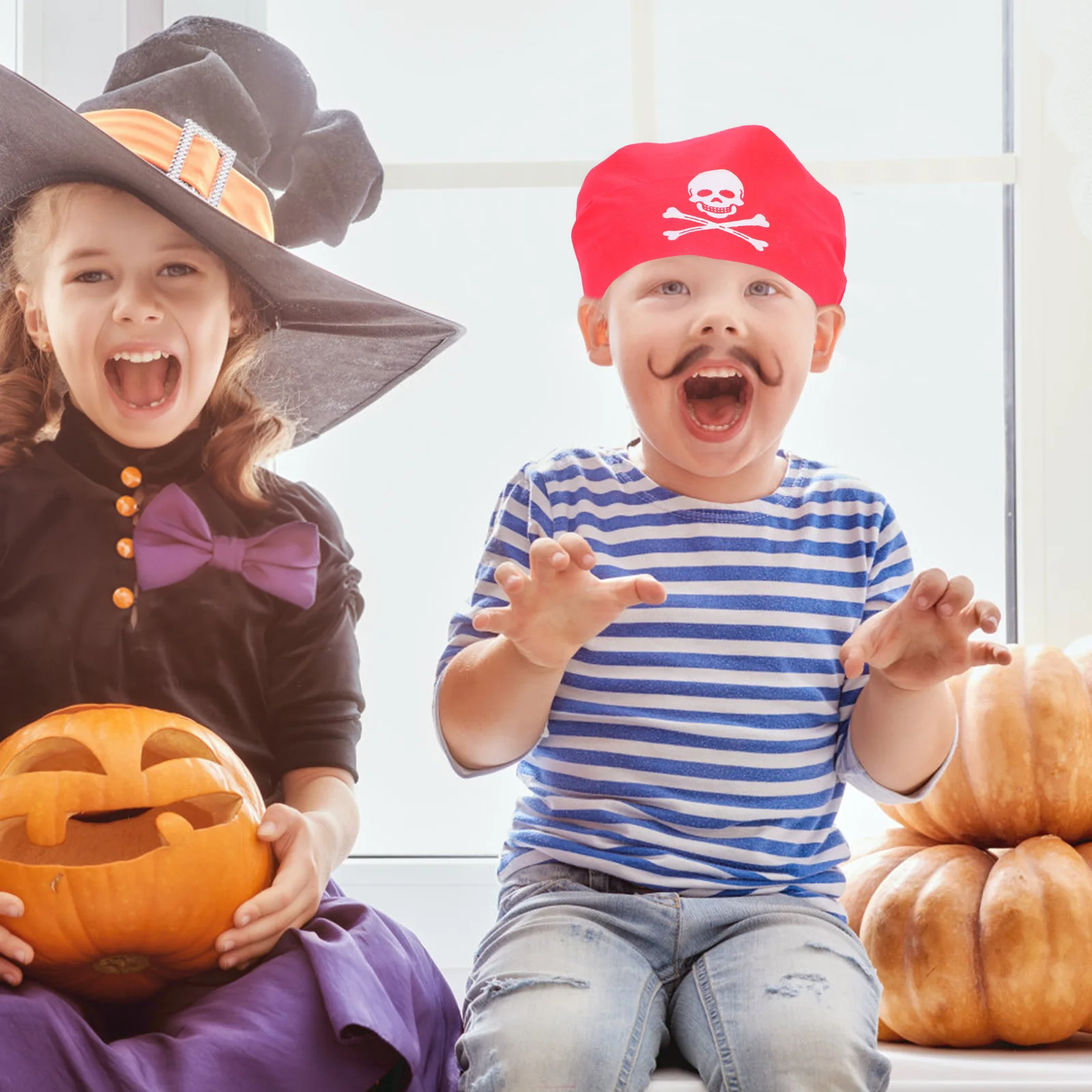 

2 шт. пиратский платок для вечеринки на Хэллоуин, костюм для ролевых игр, комплект аксессуаров для женщин, мужчин и детей, тематическое платье для косплея на тему пиратов