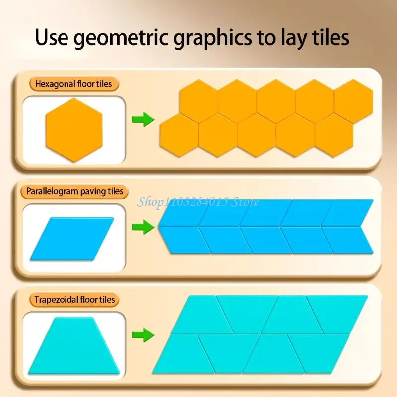 R6FF Children Geometry Puzzle Toy Colorful Plastic Geometric Math Teaching Aid