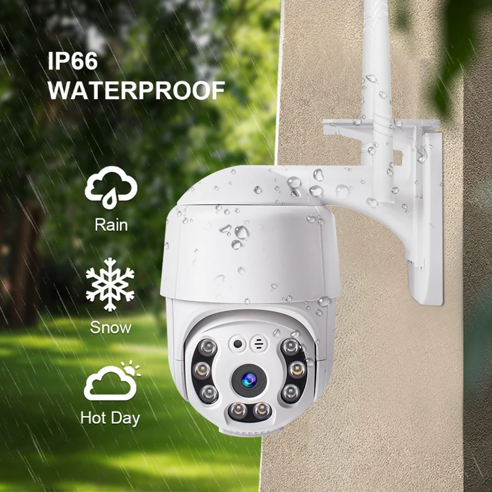 5MP Security-protection WIFI IP Camera Outdoor V380 Pro CCTV Waterproof Wireless Surveillance Camera Full Color Night Vision