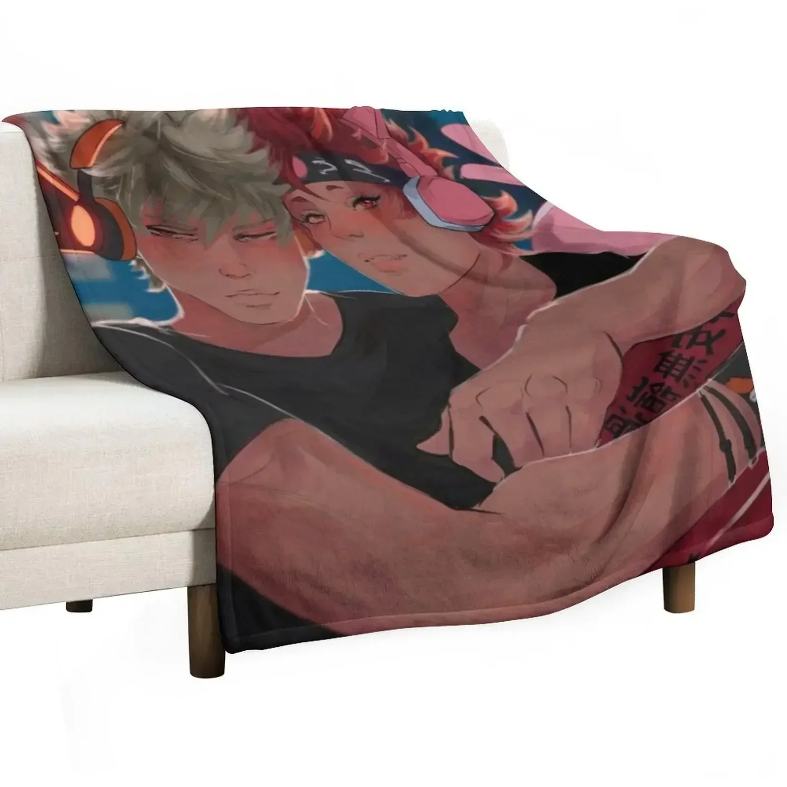 Kiribaku streamers Throw Blanket for babies Beach Blankets