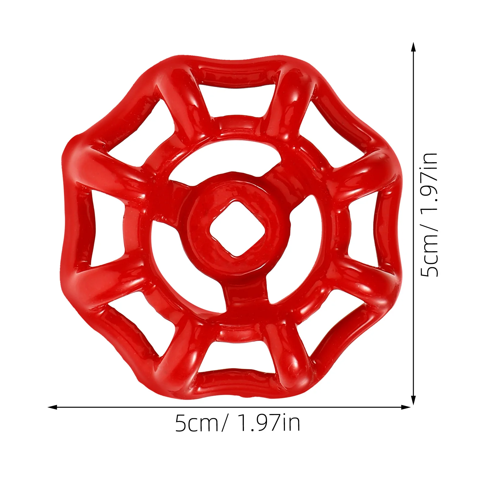 5 قطعة عقارب حمراء الحديد صمام معدني مقبض استبدال لصمامات البوابة المياه حنفية صنبور خرطوم خارجي مريلة اغلاق #3