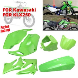 Accessori moto per Kawasaki KLX 250 300 plastic Protect Guard Covers 1993 a 2007 Tank Plate DirtBike carenatura