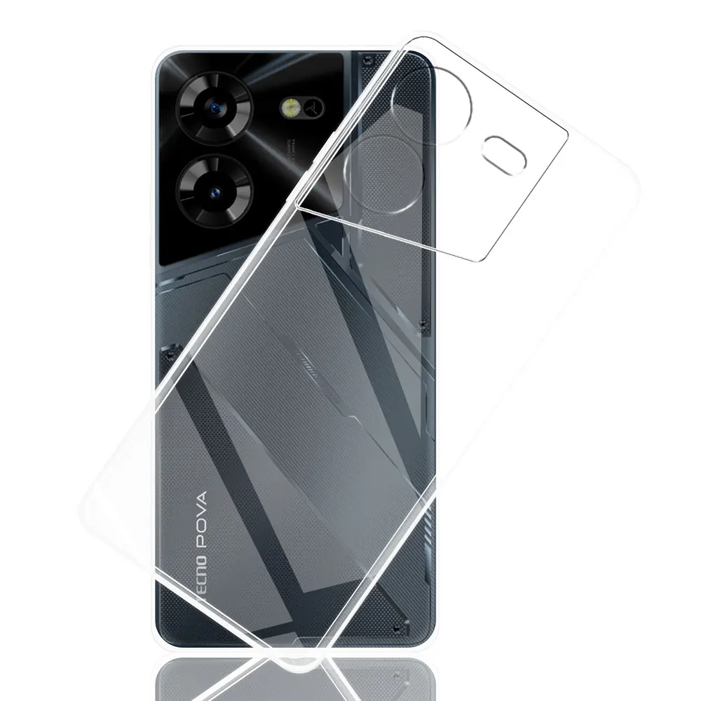 For Tecno Pova 5 Case Clear Silicone Soft TPU Cover For Tecno Pova Neo 3 Transparent Funda For Tecno Pova 4 4 Pro Pova 3 2 Coque