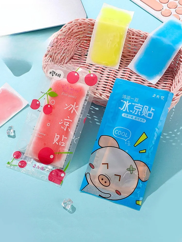 

Охлаждающие пластыри с фруктовым вкусом для телефонов, летние студенческие военные тренировочные пластыри, охлаждающие теплоотводящие пластыри