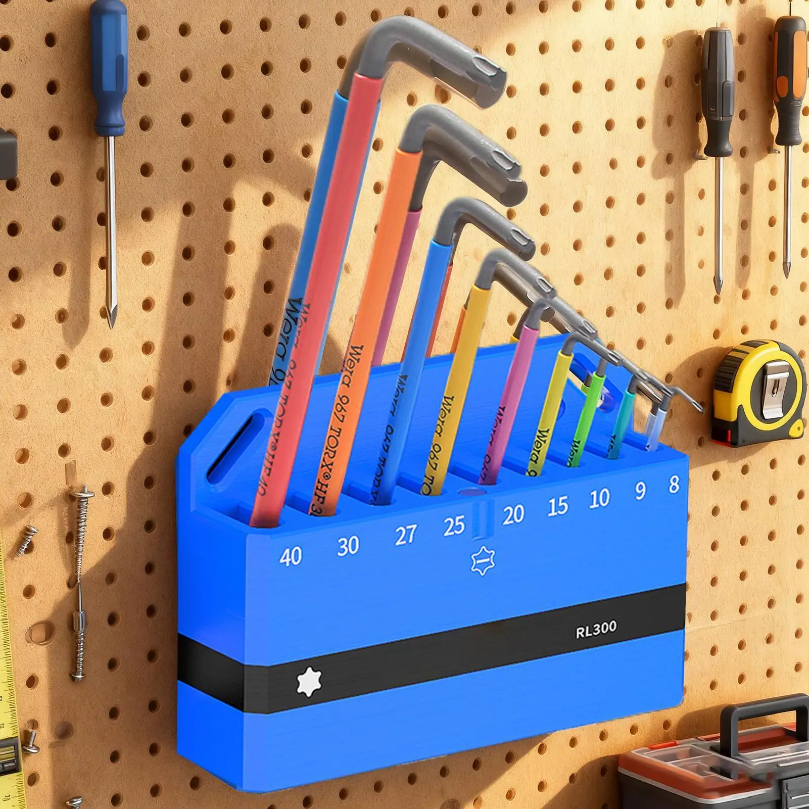 

Wrench Holder Tool Storage Rack Wrench Rack For Bike Hex Spanner Repair Tool Wall Organization Display Garage Workshop