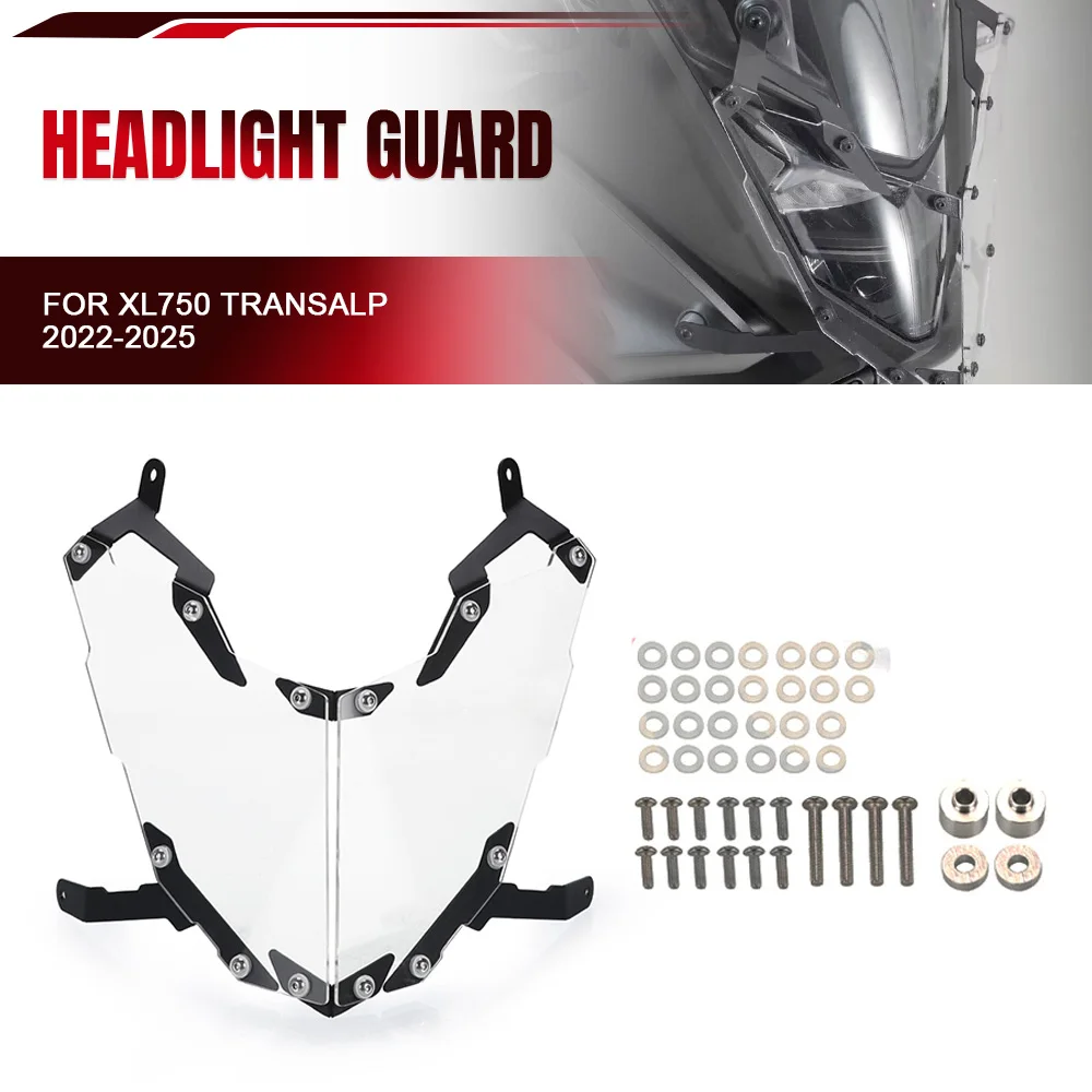 

For Honda XL750 Transalp 2022 2023 2024 2025 XL 750 XL-750 TRANSALP Headlight Guard Motorcycle Head Light Grill Cover Protector