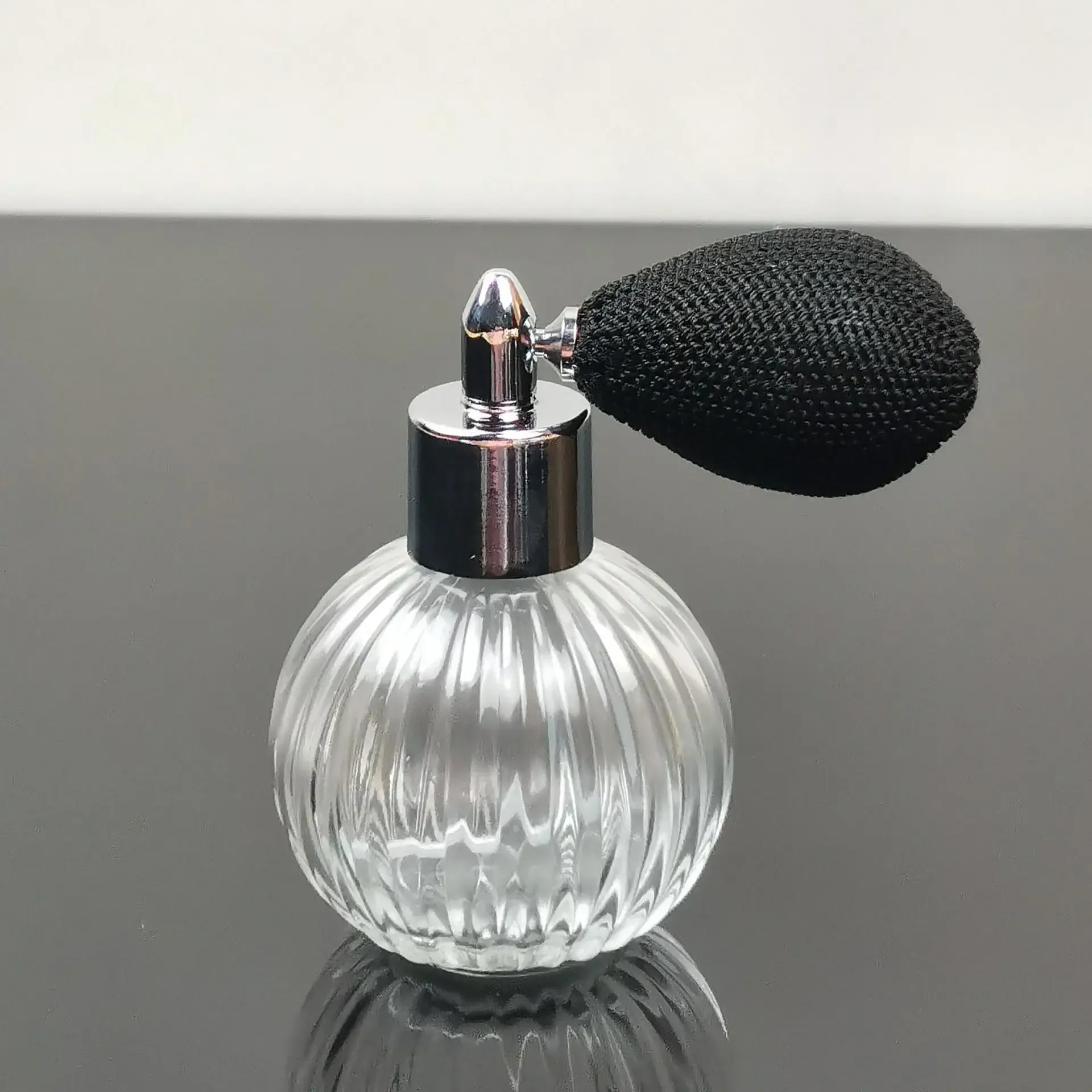 2 Frascos Portáteis de Perfume em Cristal Vintage com Atomizador Airbag, Recipientes Cosméticos Vazios, Mini Frascos Spray Recarregáveis