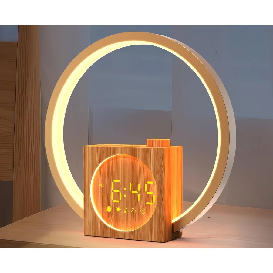 

Sunrise Alarm Clock with Sound Machine: White Noise Machine for Heavy Sleepers 12 Light Colors 30 Sleep Sounds 20 Brightness 32