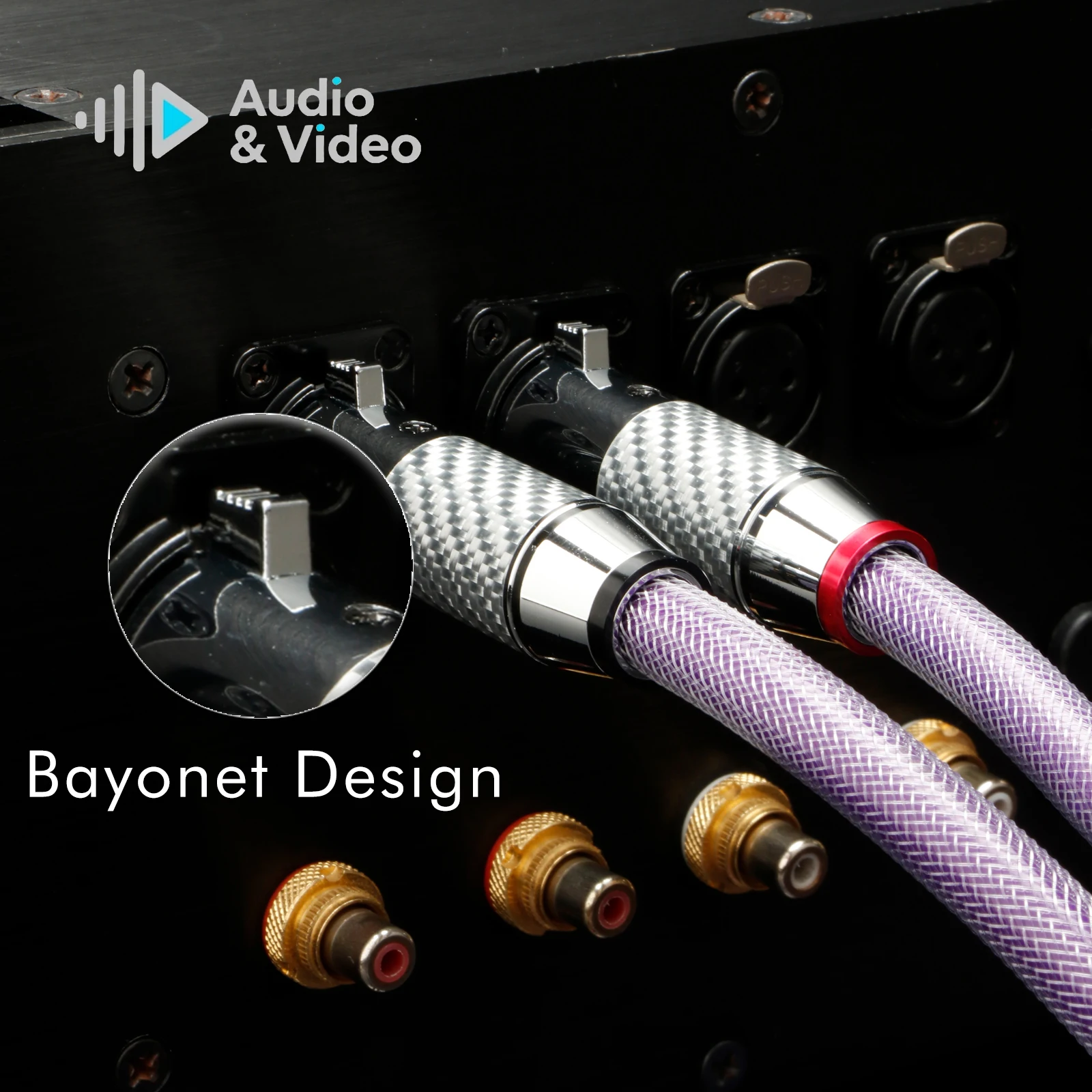 Paar XLR-Kabel, Audiokabel, 7N OCC, versilbert, 18AWG, symmetrisches Kabel für CD- und DVD-Player, Verstärker, Audiophile, symmetrisches Kabel. – Detail 6