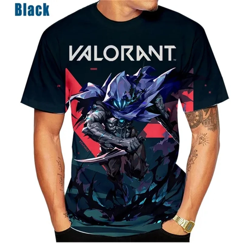 Game Valorant 3D Printed T Shirt Men Women Children Casual Short Sleeve T-shirt Valorant Harajuku Fashion Streetwear y2k Tops