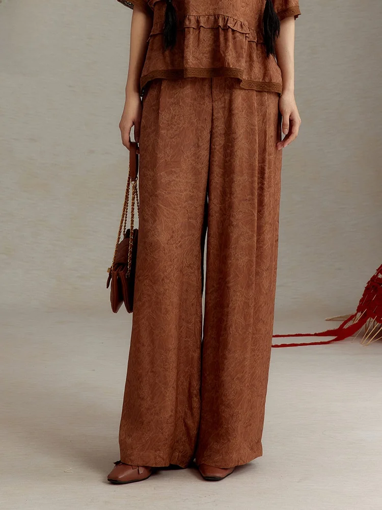 

Женские повседневные свободные брюки в художественном стиле, универсальные, простые, однотонные, для отдыха, с принтом Ci Painting