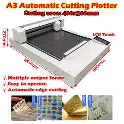 LY4030C A3 Automatic Cutting Plotter Camera Profile Die Cutting Machine USB Port U disk for Advertisement Craft Design 400X300mm