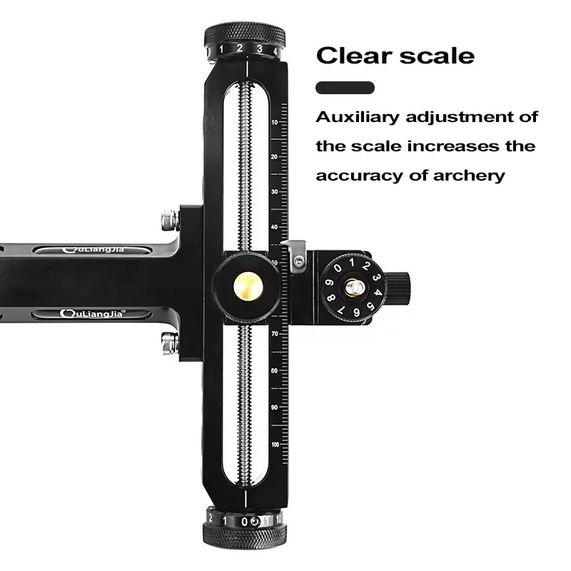Archery Recurve Bow Sight T Shape Shooting Target Sights Quick Adjustment for Competition Style Hunting Practice