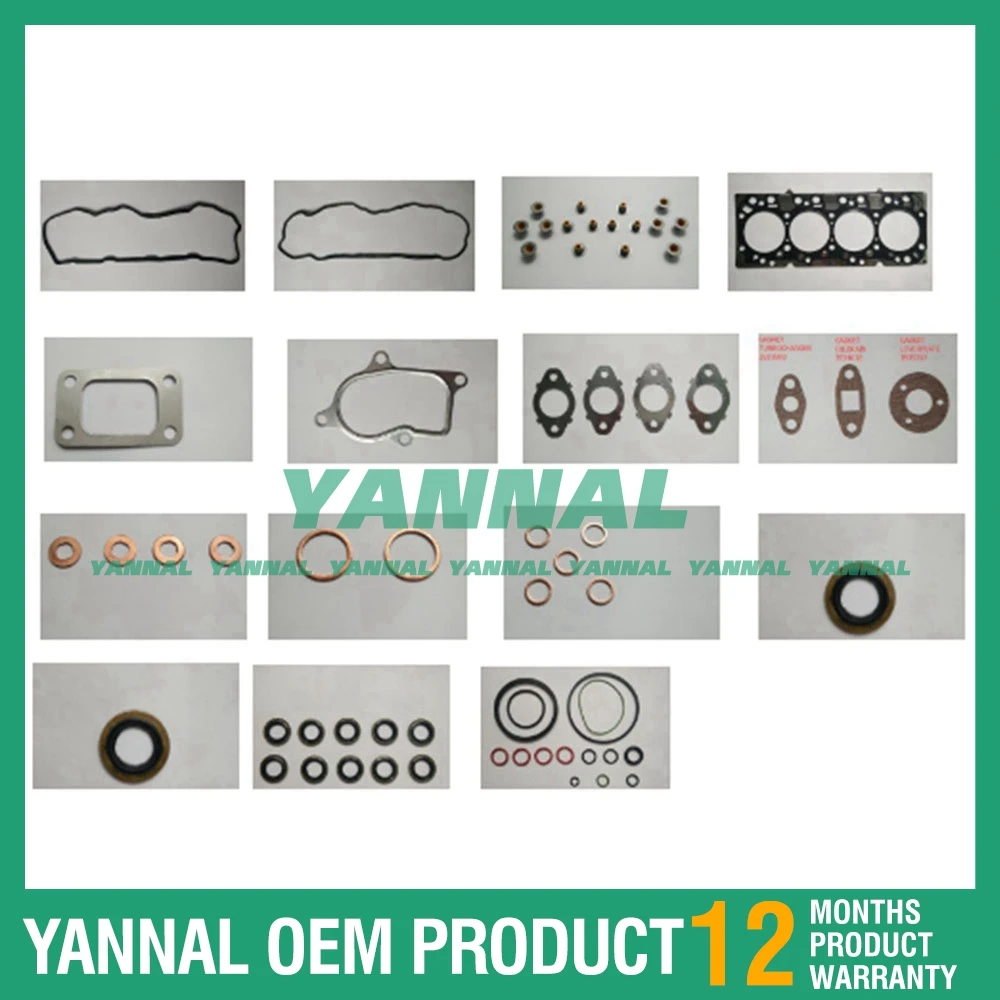 Full Gasket Kit For Komatsu 4D107 Engine Spare Parts