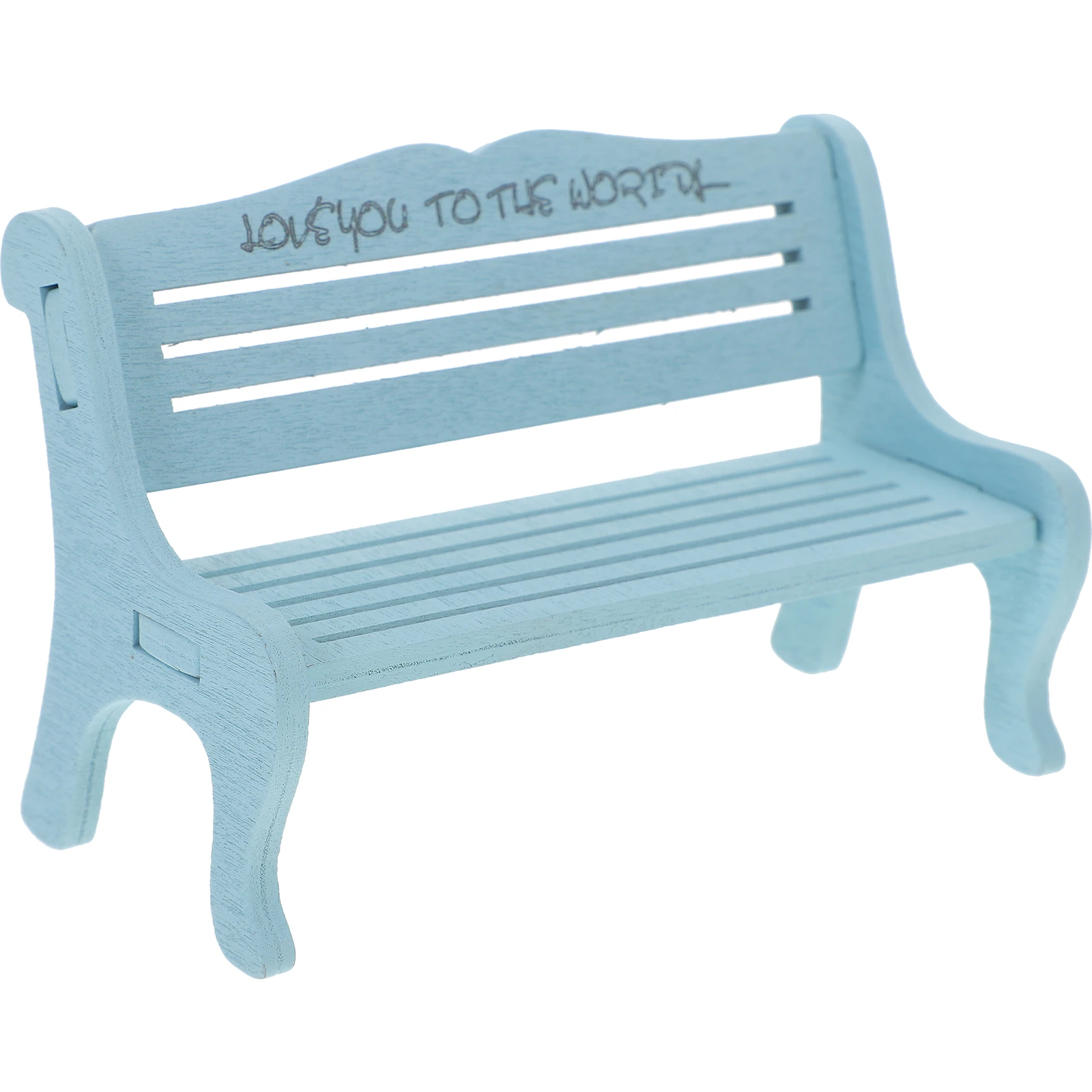 Miniaturowe drewniane domki dekoracyjne do pokoju dziecięcego, meble do mikro-scen na dziedzińcu, ozdobne mini domki, ławeczka, akcesoria do domków dla lalek, miniaturowe.