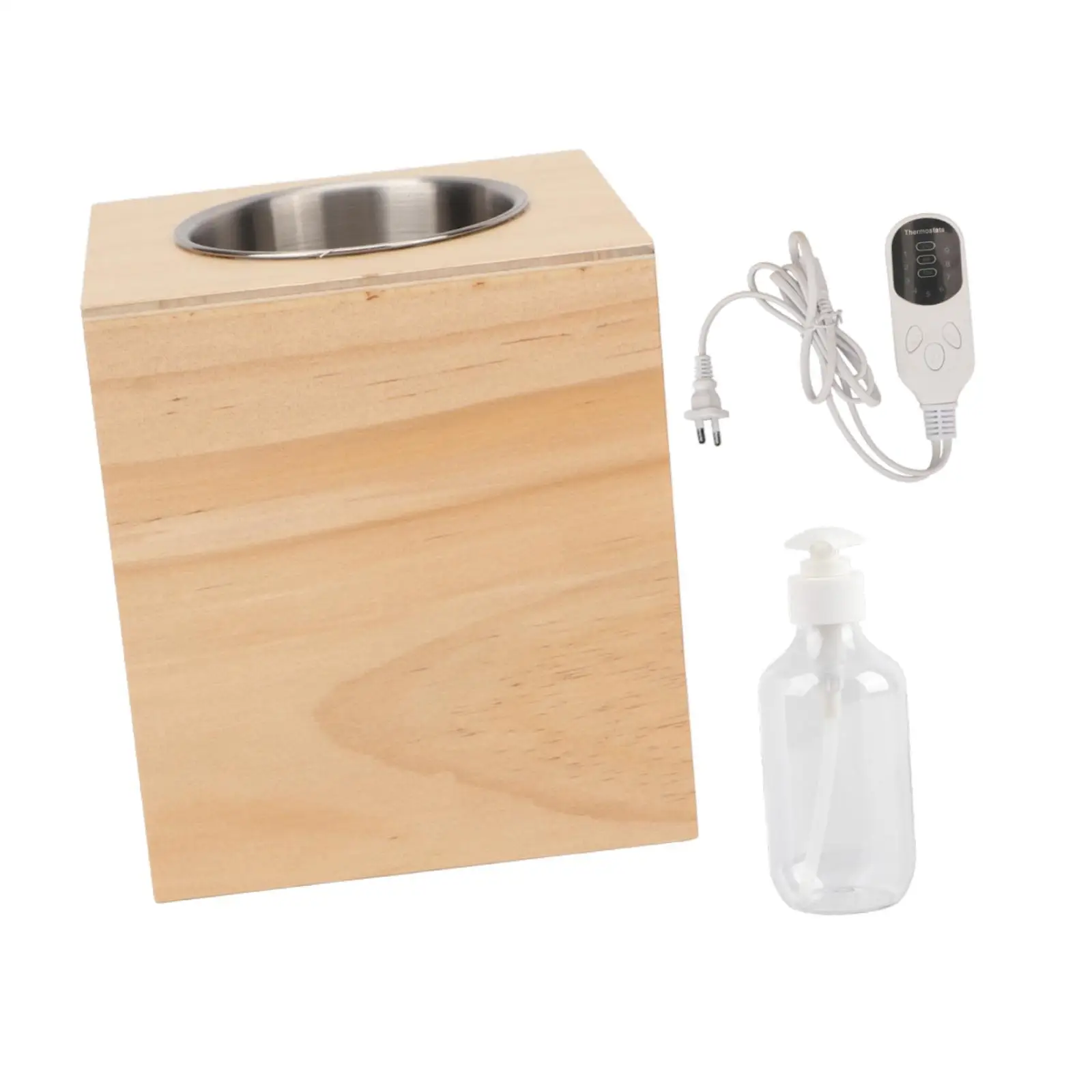 

Oil Bottle Warmer Professional Adjustable Temperature Electric with Empty Bottle 240 V Massage Oil Warmer for Salon SPA EU Plug