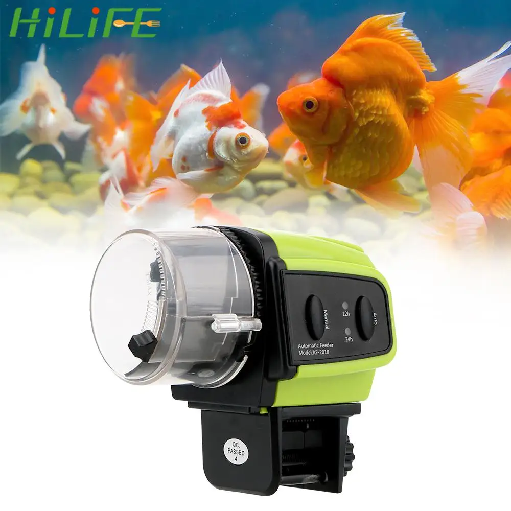 Automatic Fish Timer Feeder 1 Pcs Portable Fish Feeder Tools Digital Display Food Feeding Plastic Home Aquarium