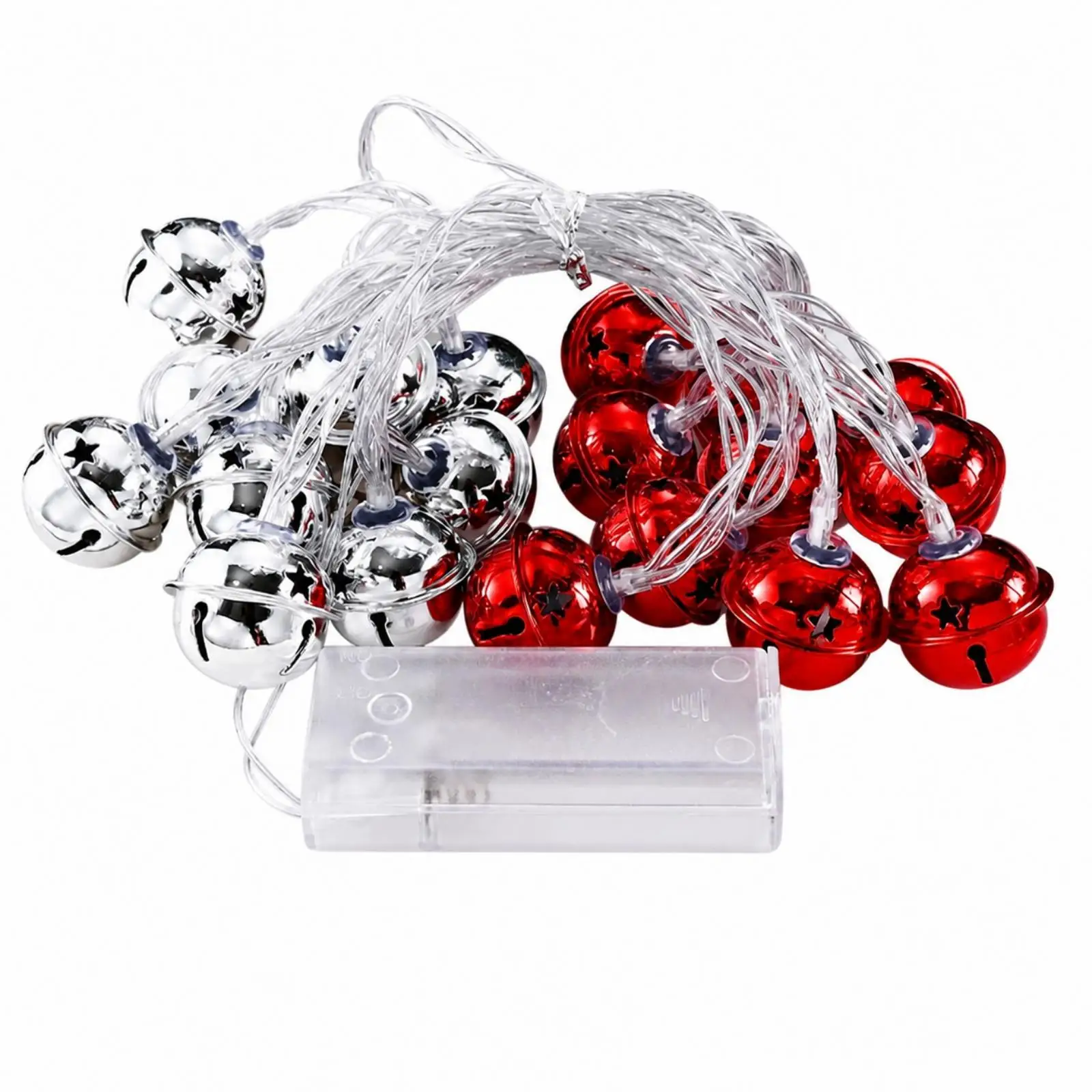 Metal Bell Festive Lights 3M Warm Glow for Holiday Home Ceiling Hanging Ornaments Decoration