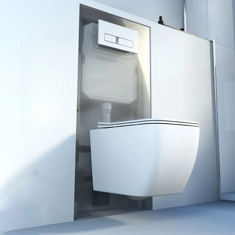toilet household  hidden suspension embedded in wall  wall-mounted suspended toilet