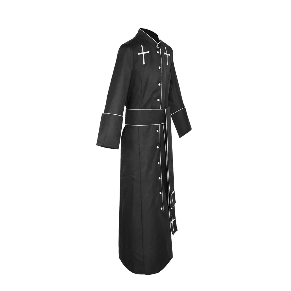 Halloween Priest Robe Costume Masquerade Cosplay Godfather Costume