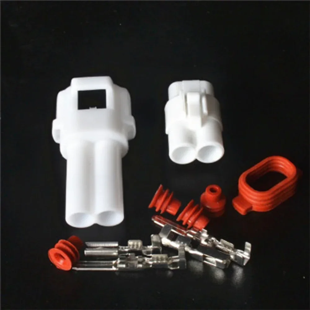 1SET/5SET 2P Waterproof  Connector 2.0 series White for the Automobile Motocycle  Harness plug