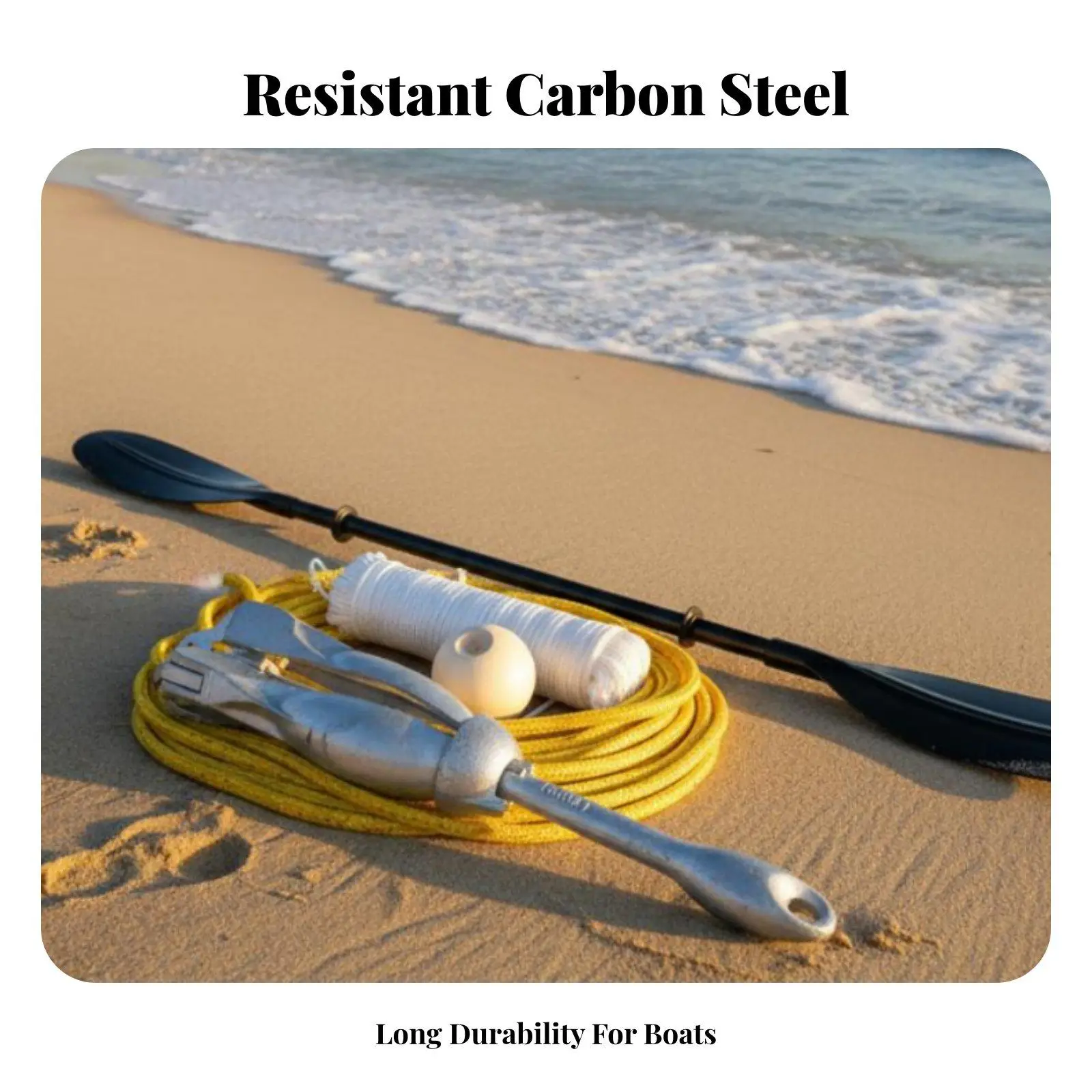 Collapsible Grapnel Anchor for Inflatable Boat Kayak Small Watercraft Carbon Steel Rust Resistant with Storage Bag for Fishing