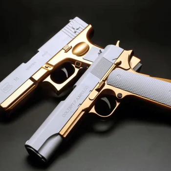 장난감 총 M1911 소프트 총알 쉘 배출 거품 총알 권총 블래스터 야외 게임 소년 소녀를위한 크리스마스 생일 선물