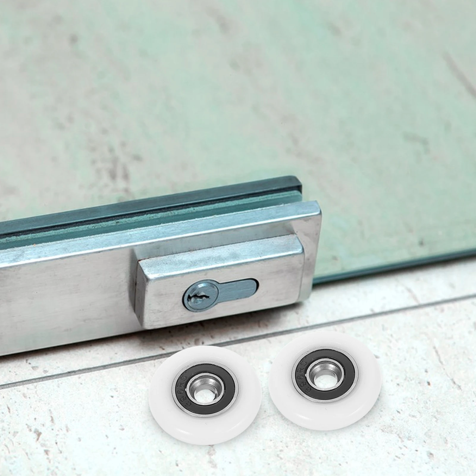

1 Set Of Bathroom Sliding Rollers: Glass Shower Door Wheels Precision Bearings Smooth Heavy Duty Waterproof Replacement For