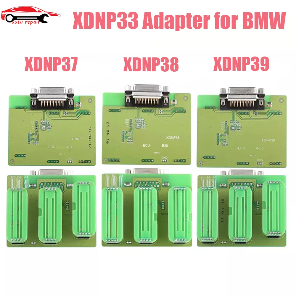 

Xhorse XDNP33 Adapter ECU Interface Board 3pcs Sets for BM-W N20 B38 N55 for Mini Prog /VVDI Key Tool Plus Auto Key Programmer