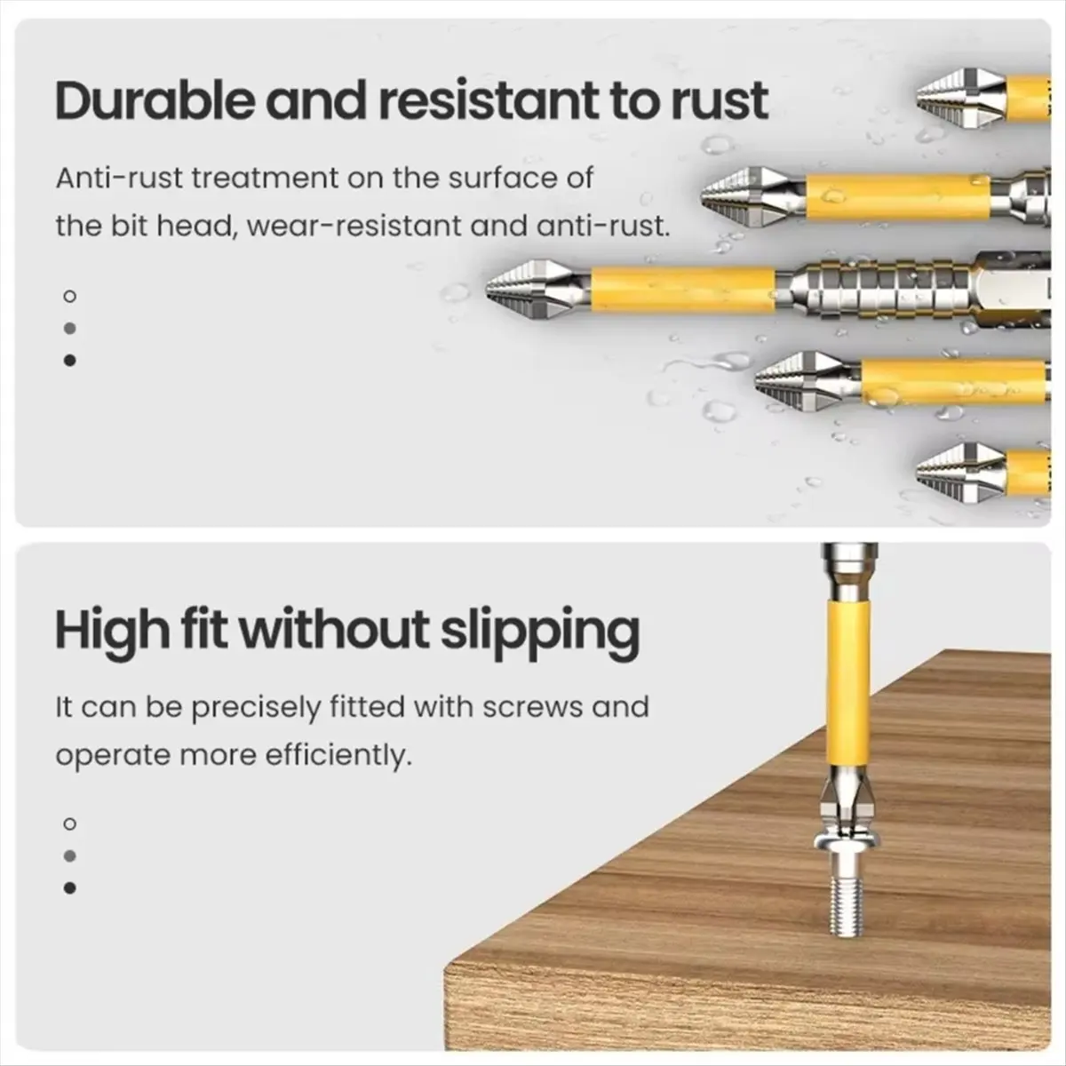 【Limited Offer】Non-Slip Impact Batch Head Strong Magnetic High Torque Hardness Screw Waterproof Ph2 Screwdriver Bits Set