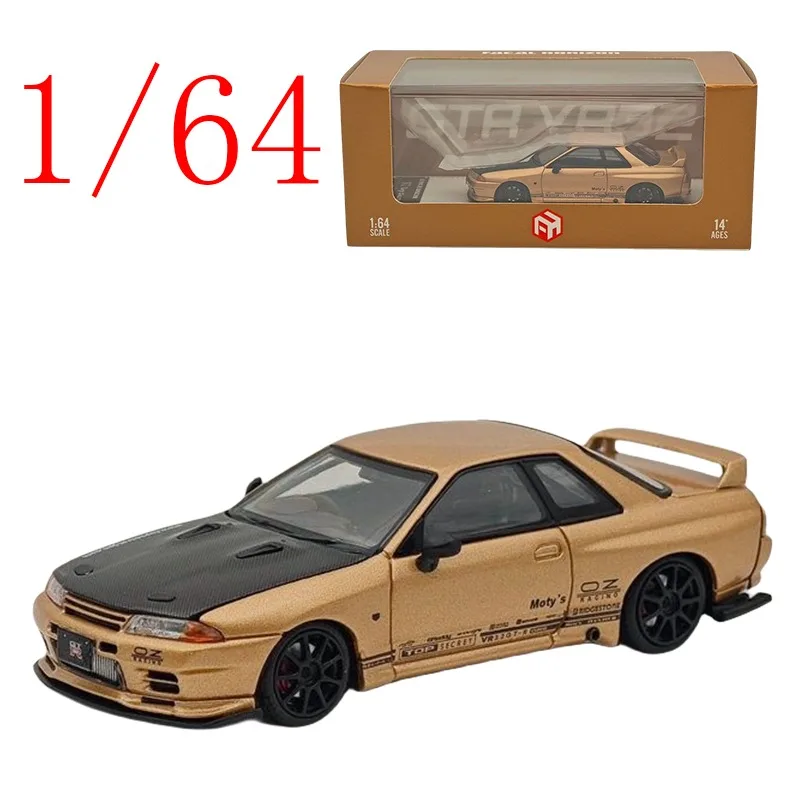 

Литая под давлением модель автомобиля FH 1/64 GT-R VR32 Top Secret R33/R32, коллекционные игровые транспортные средства