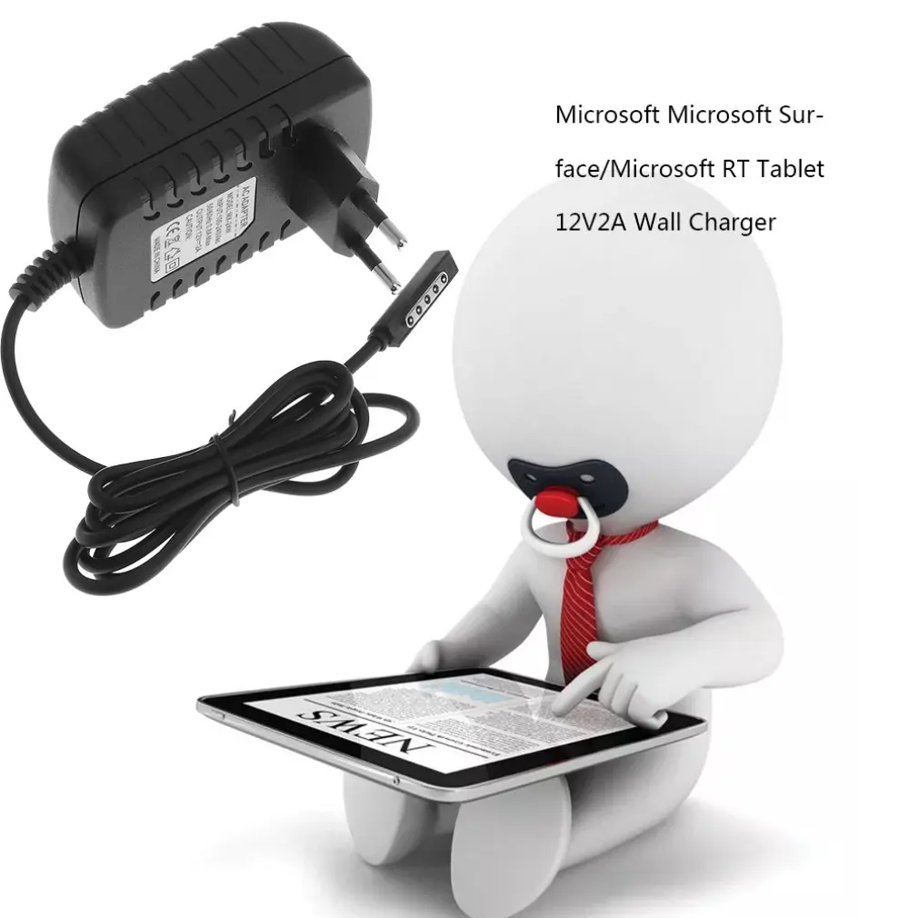 2023 quente ue plug 12v 2a ac adaptador tablets carregadores de bateria para microsoft surface rt pro 2 windows 8 tablet pc dropshipping