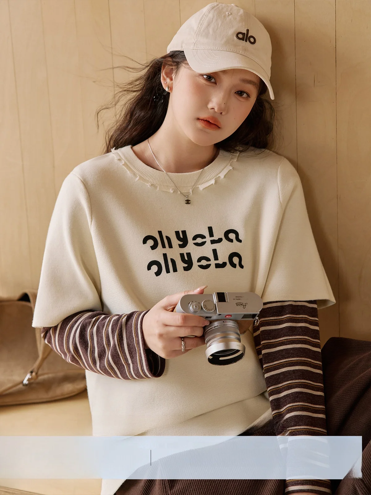 

Casual Elastic Letter Print ort Sve T-irt Women's plus Size Spring New Sle XlIDM round Ne Loose Fit Regular Length