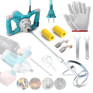 Elektrischer Betonmischer, 6 Geschwindigkeiten, einstellbare Mischmaschine, Thinset Mörtel, Gipsfarbe, 2600 W 12 Hauptverkaufsmaschine - №11