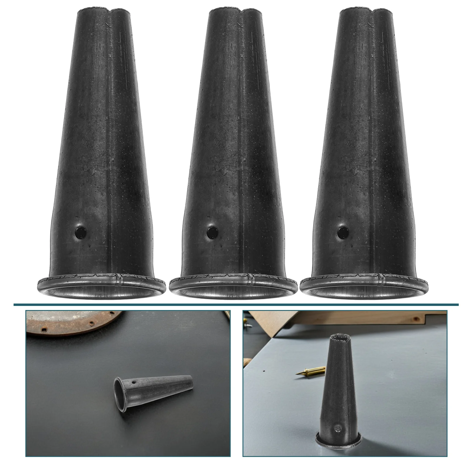 

3Pcs Garden Tool Handle Connector Tapered Tube Design for Hoe Rake Shovel Replacement Wood Handle Sleeve Welding Coupler Farming